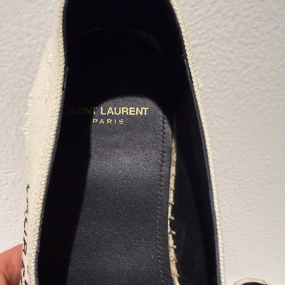 Saint Laurent Beige Canvas Espadrilles - Picture 4 of 6